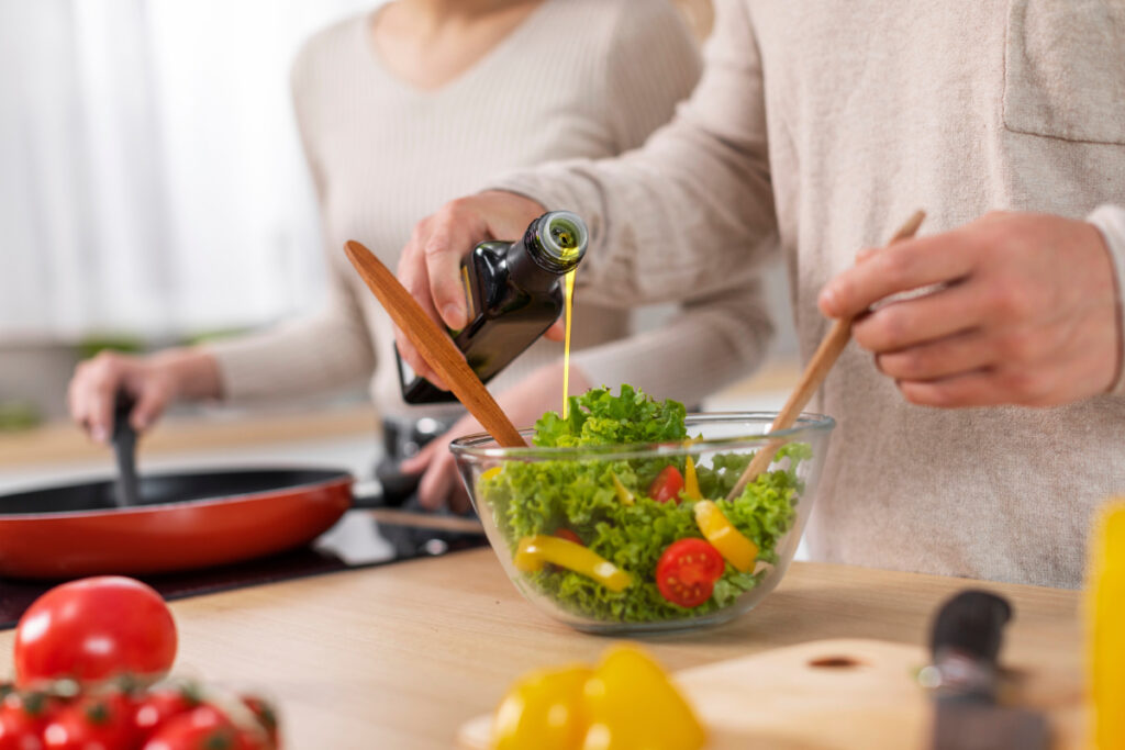 低温圧縮オリーブオイルを料理に使ってる人